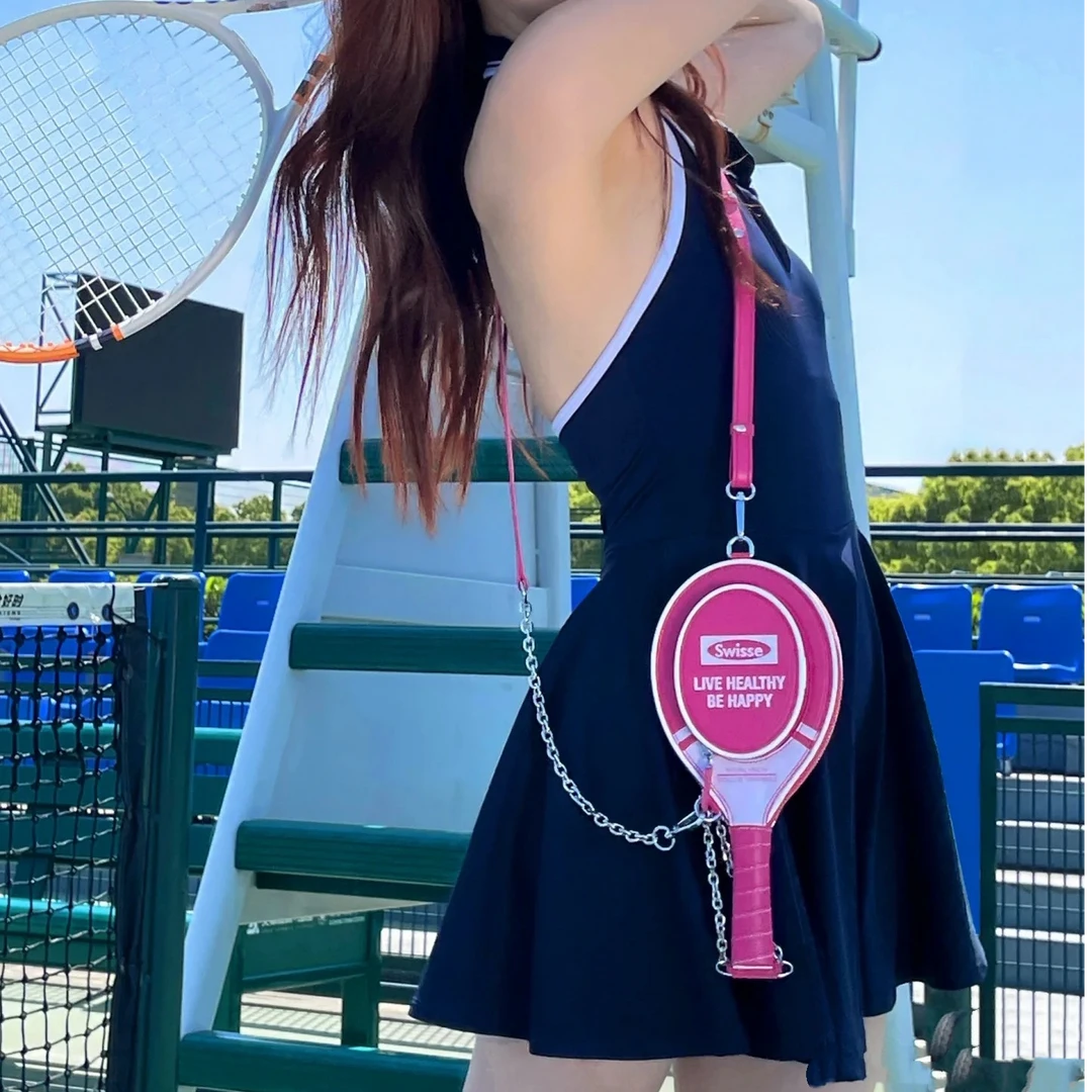 Tenniscore澳网带胸垫运动防走光网球连衣裙女K031