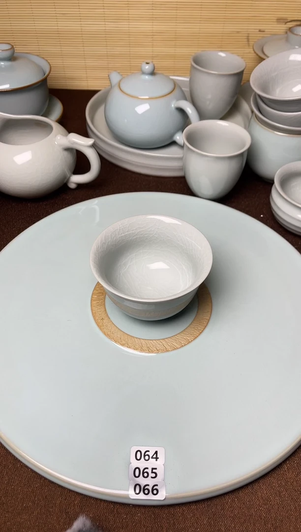 云雾月白-微瑕薄胎压手杯