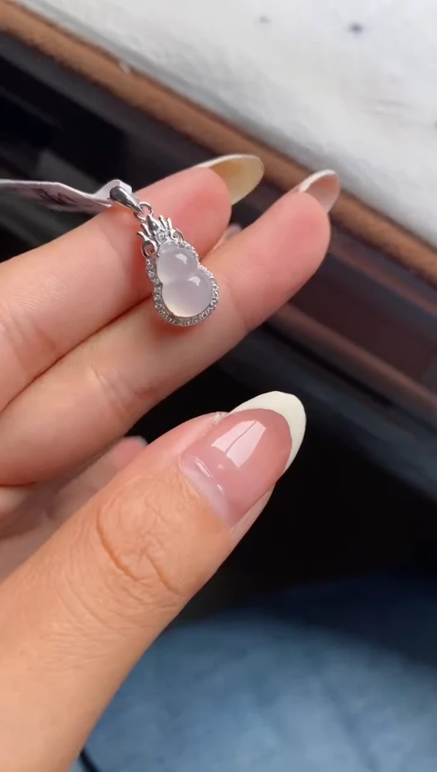 银S925镶嵌戒指翡翠天然A货翡翠