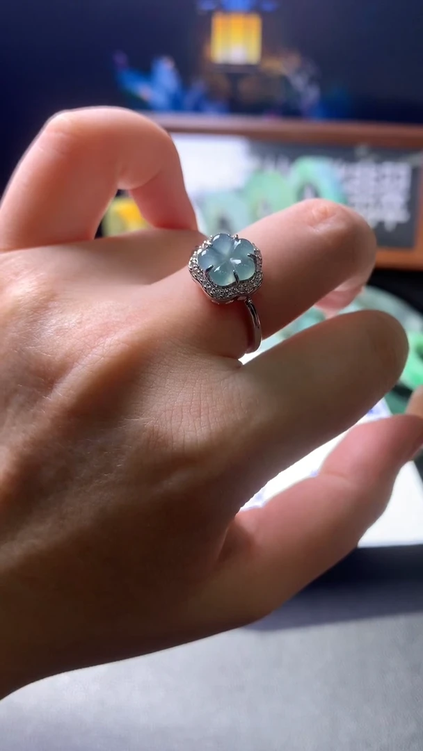 银S925镶嵌挂件翡翠翡翠挂件