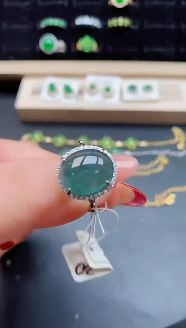 【闪购商品】翡翠戒指银S925镶嵌5085050