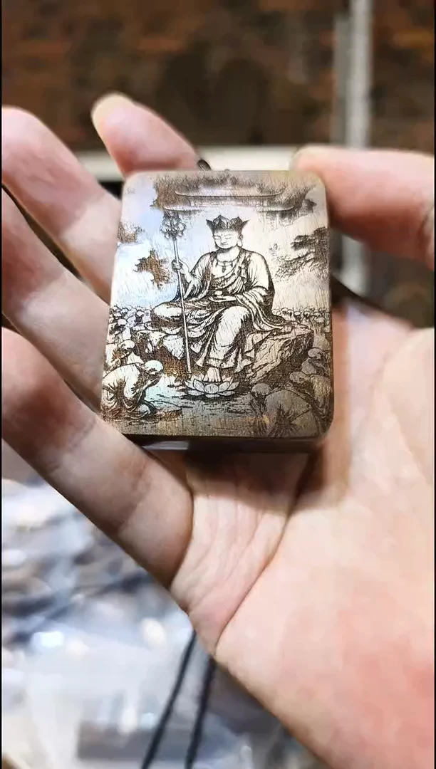 金丝楠无事牌手把件