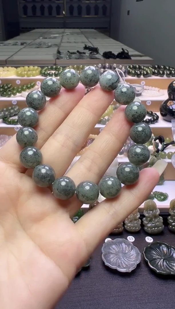 未镶嵌手串和田玉54号链接卡12mm