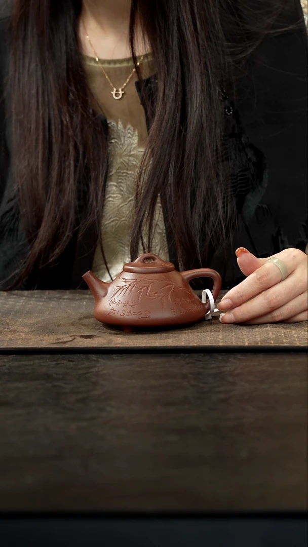 茶壶紫砂底槽青子冶200cc