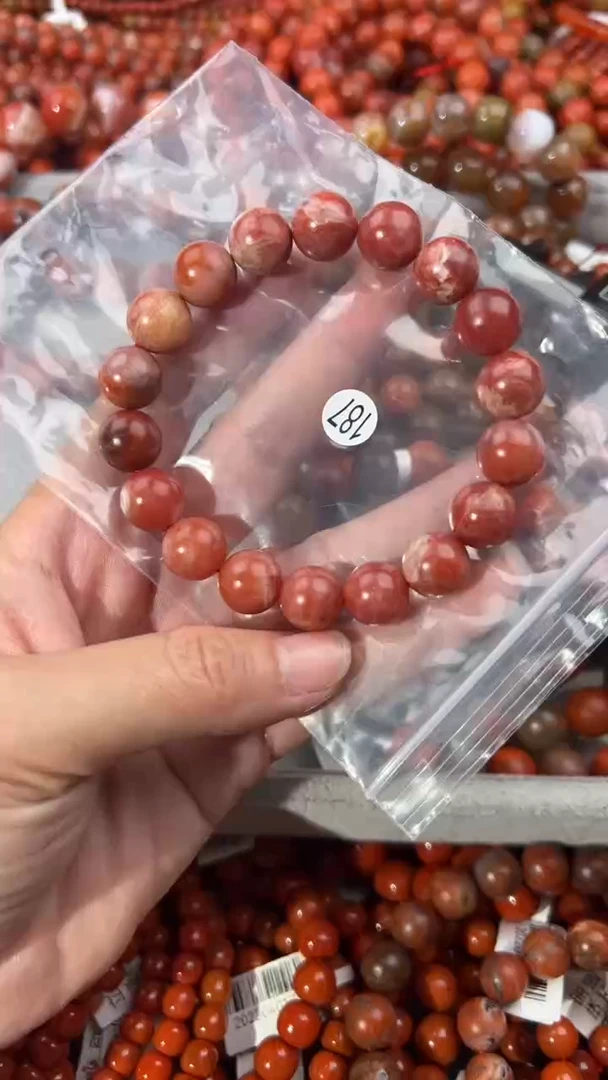南红玛瑙手串未镶嵌11+