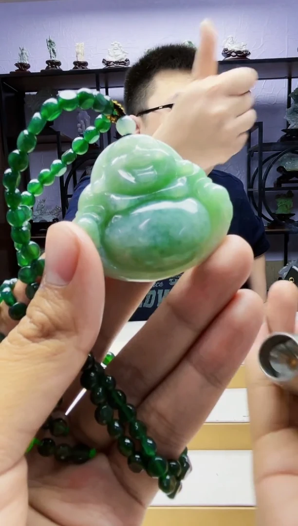 【闪购商品】定制翡翠未镶嵌毛货01250138多样性发其一