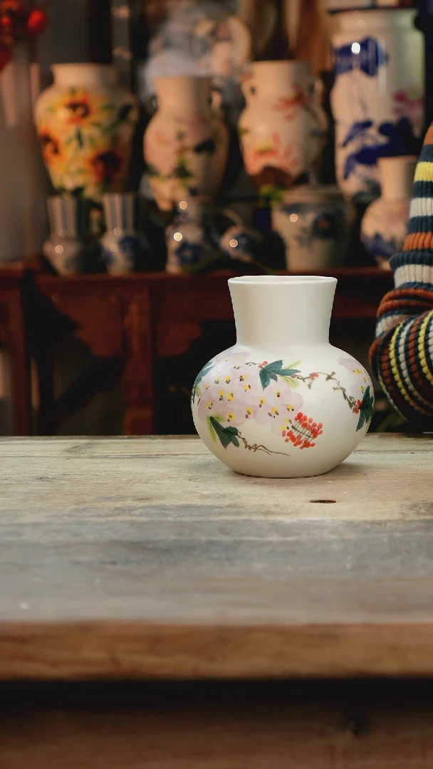 【闪购商品】瓷片景德镇纯手工釉下彩精品花瓶