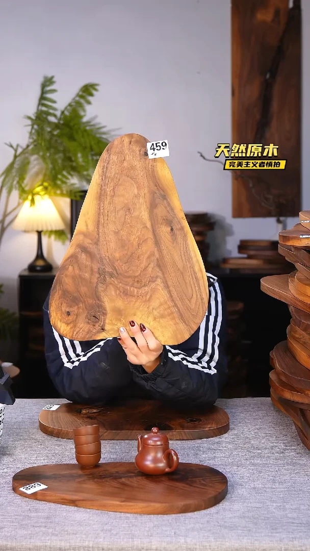 木北美黑胡桃原木.干裂疤结不属于商品质量问题完美主义者慎拍