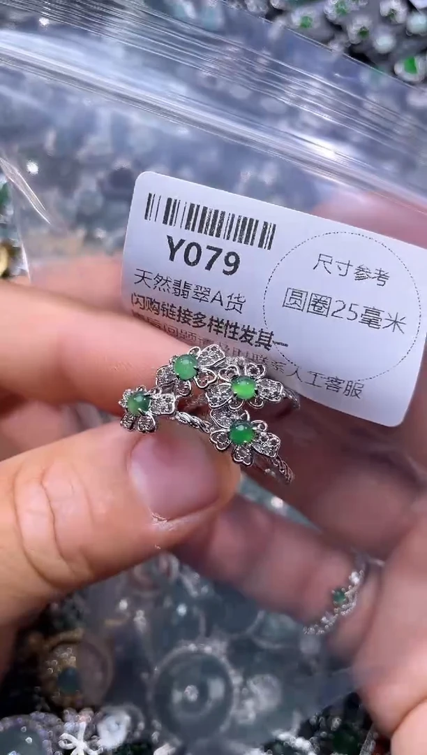 【闪购商品】翡翠颈饰未镶嵌Y079戒指 多样性发其二