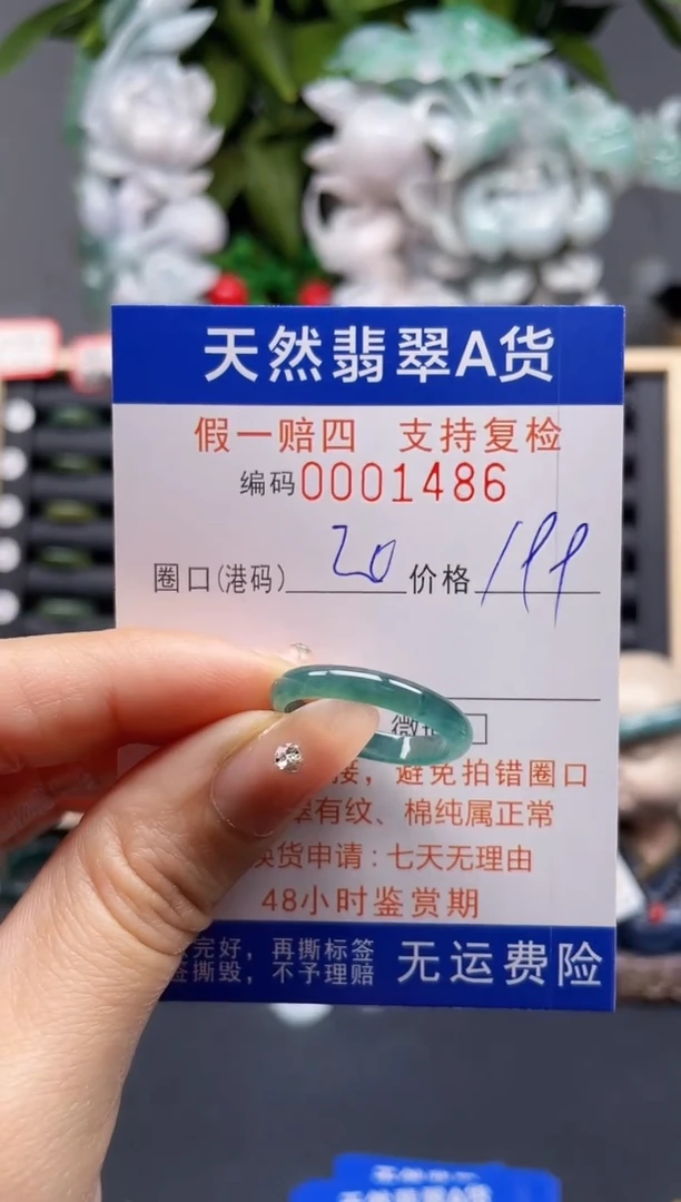 翡翠戒指未镶嵌20*1486