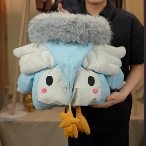 F【安可儿】2025冬季新款刺绣棉服鸭子