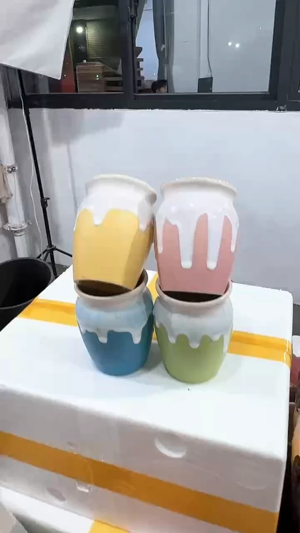 高温陶瓷花盆+E332