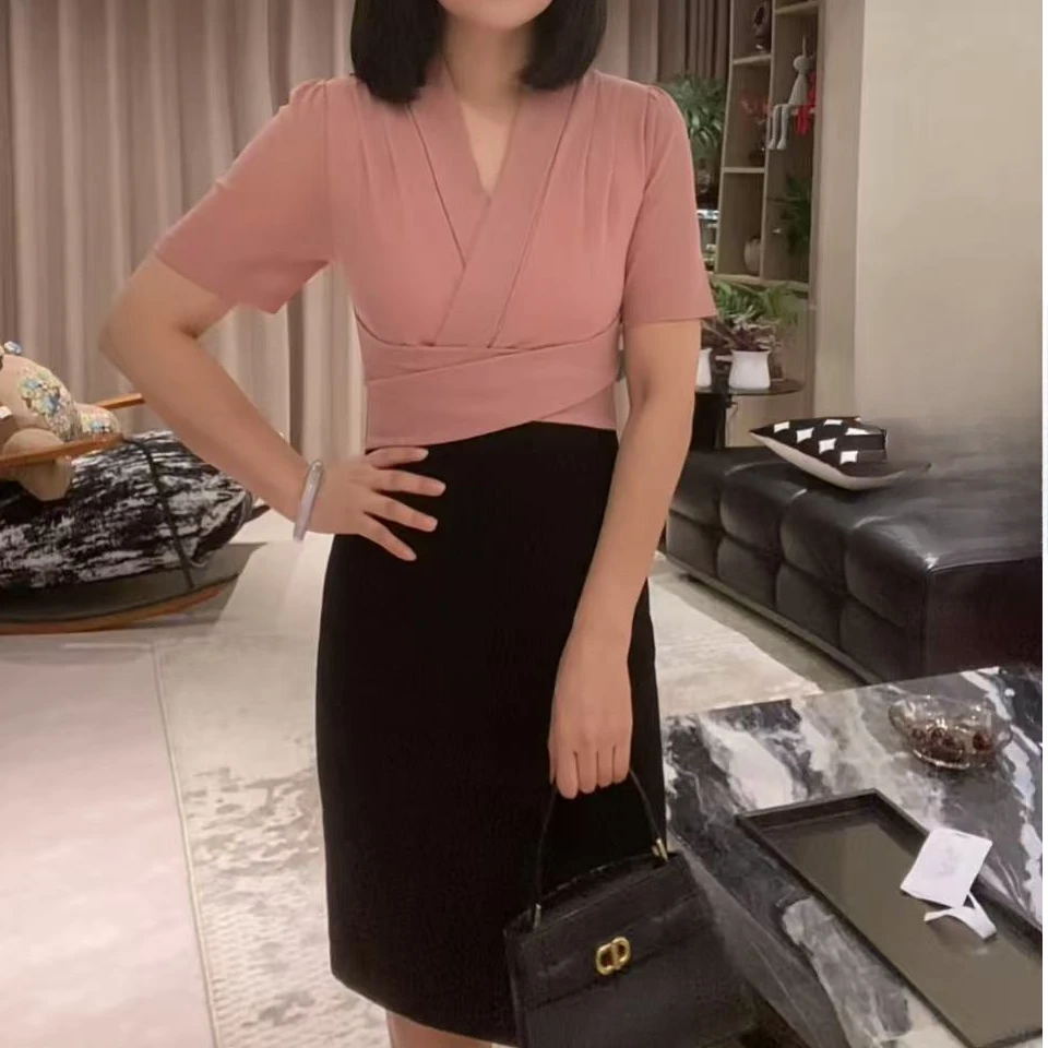 轻奢高级感气质显瘦女人味高级感连衣裙YF25133