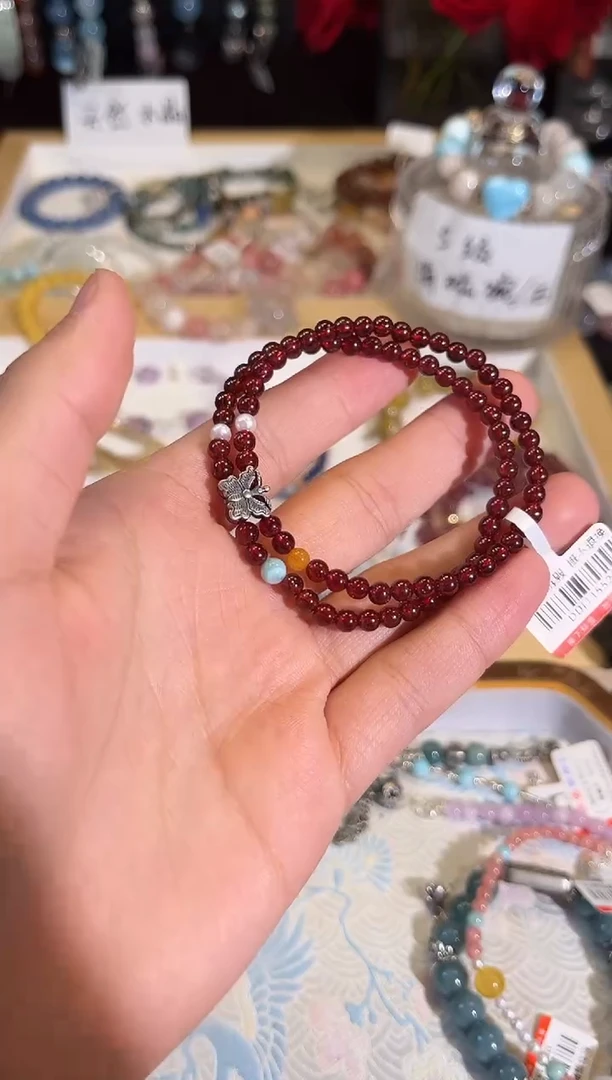 【闪购商品】石榴石手链未镶嵌Q796手串