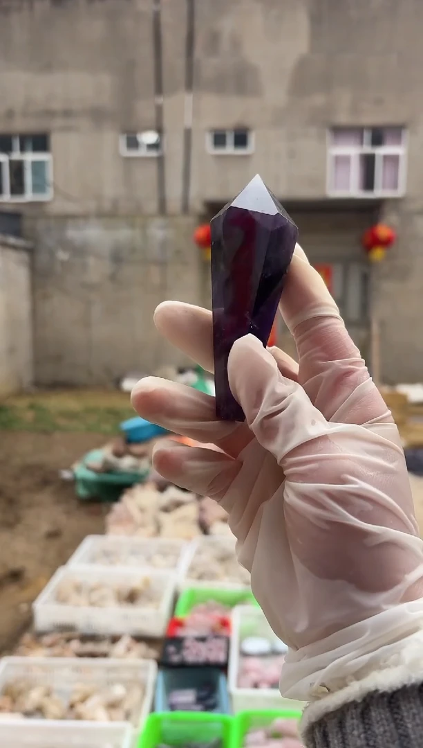 【闪购商品】水晶摆件未镶嵌紫水晶权杖 414