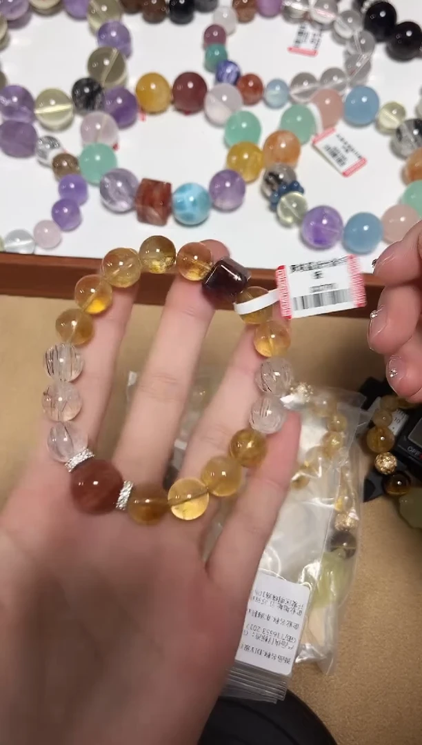 未镶嵌手链水晶11-6黄塔晶设计款手链