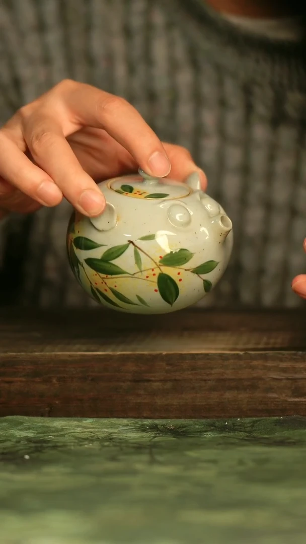 瓷器青诗集手工手绘瓷器