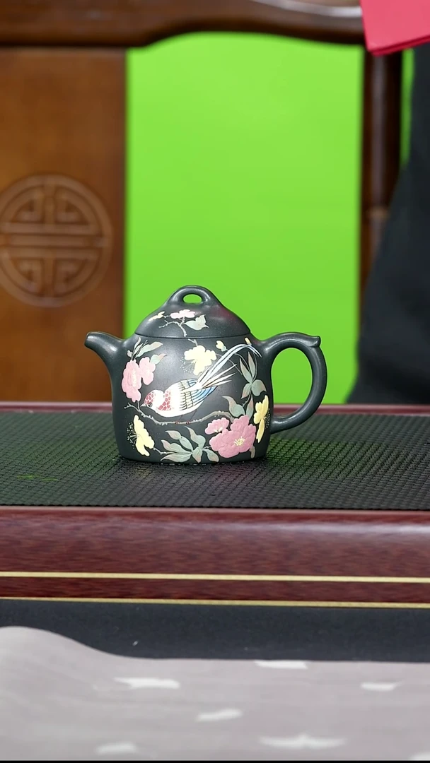 茶壶紫砂紫砂壶105金鼎吴记 秦权 古绿泥 160cc