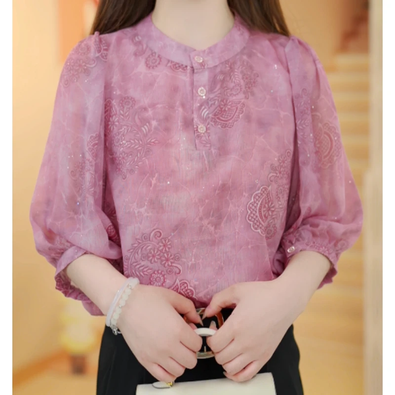 X2648【出口原单】法式优雅高级衬衫-宋宋