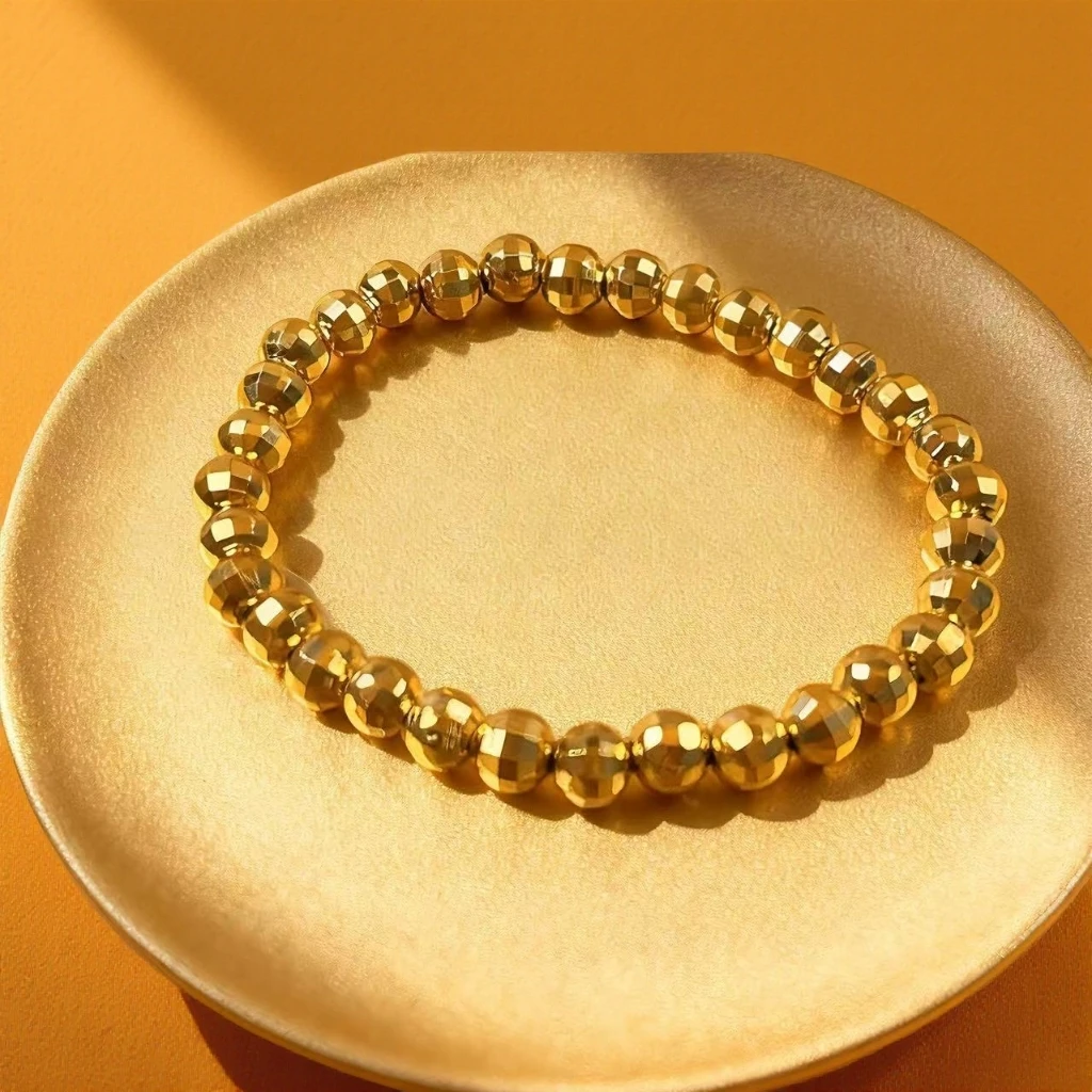 YJ  卡6蹦迪珠爆闪爆亮散件厚壁5D不变形可串手链时尚百搭