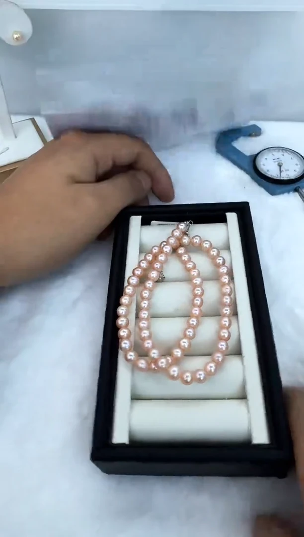 【闪购商品】淡水珍珠颈饰银S925镶嵌项链