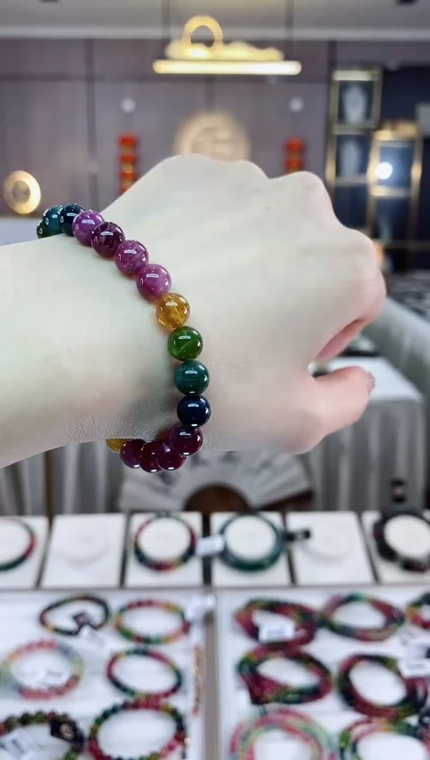 【闪购商品】单圈手串7mm+未镶嵌碧玺dan多样性发货一条