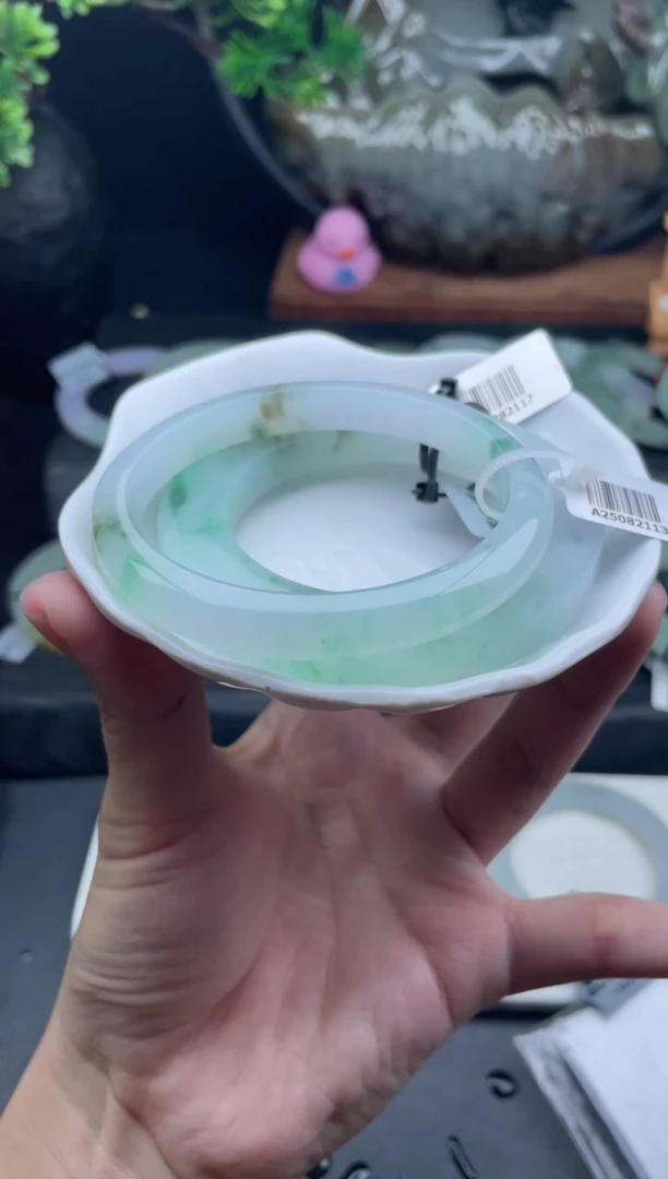 未镶嵌手镯定制翡翠50-62 卡8+