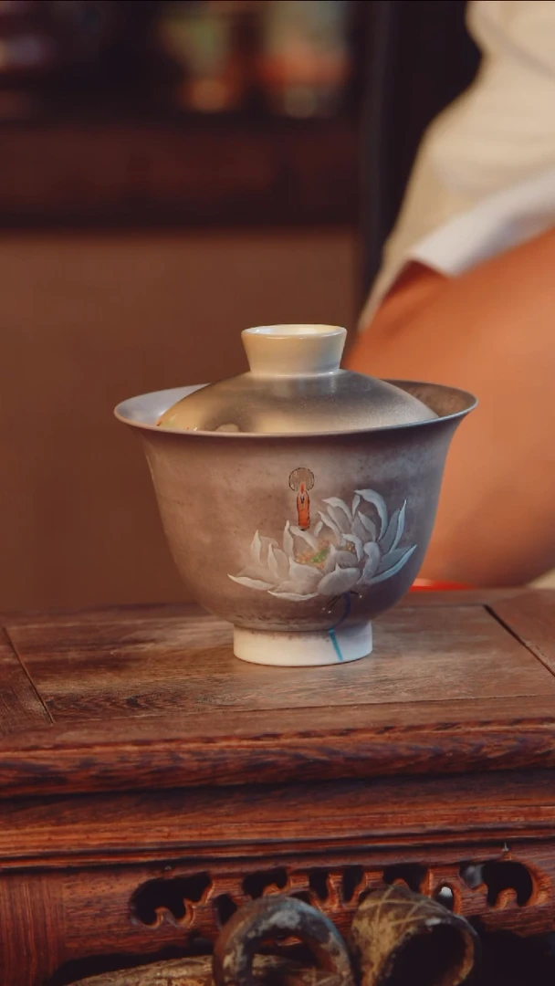 老昌号手工手绘柴烧茶器
