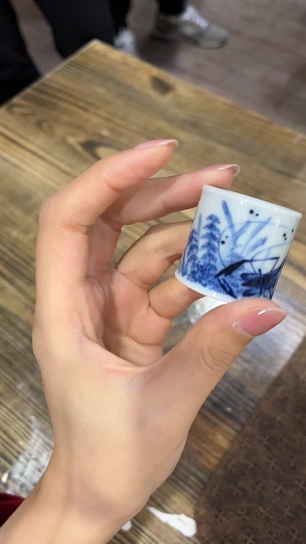 柴窑洪印慕明虾虾扳指盖置