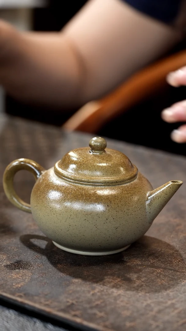 茶壶紫砂柴烧本绿水平180cc