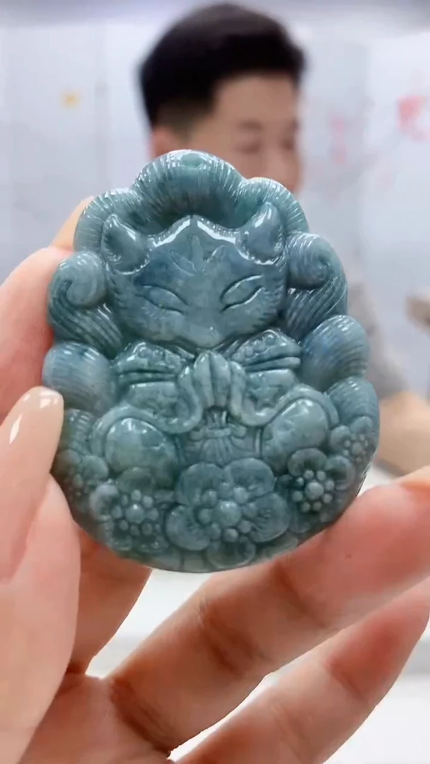 翡翠未镶嵌颈饰4917xx-JJ挂件5