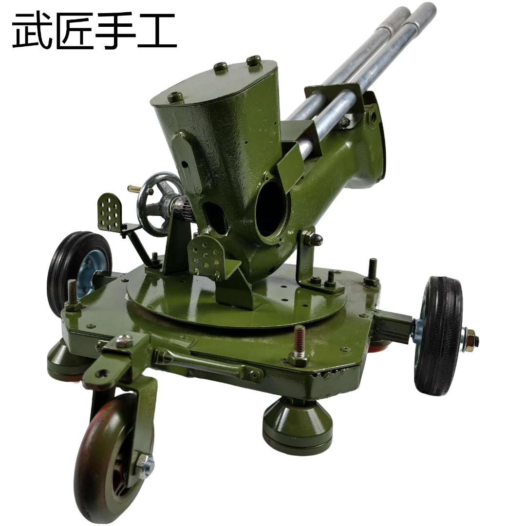 手工制作复古高射炮摆件可旋转可推拉行走摆件模型日常送礼装饰