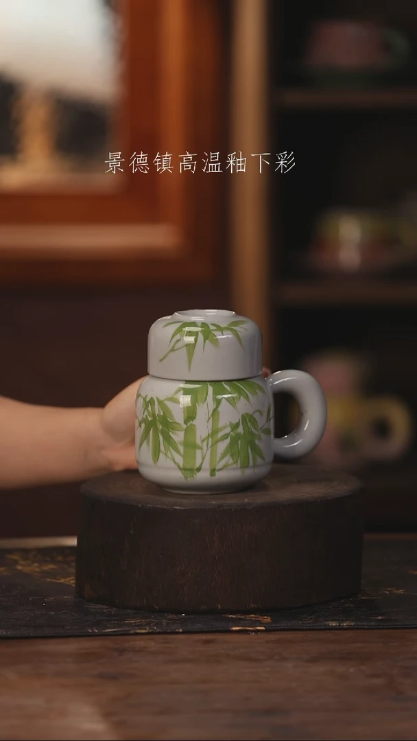 陶瓷景德镇高温釉下手绘陶瓷232