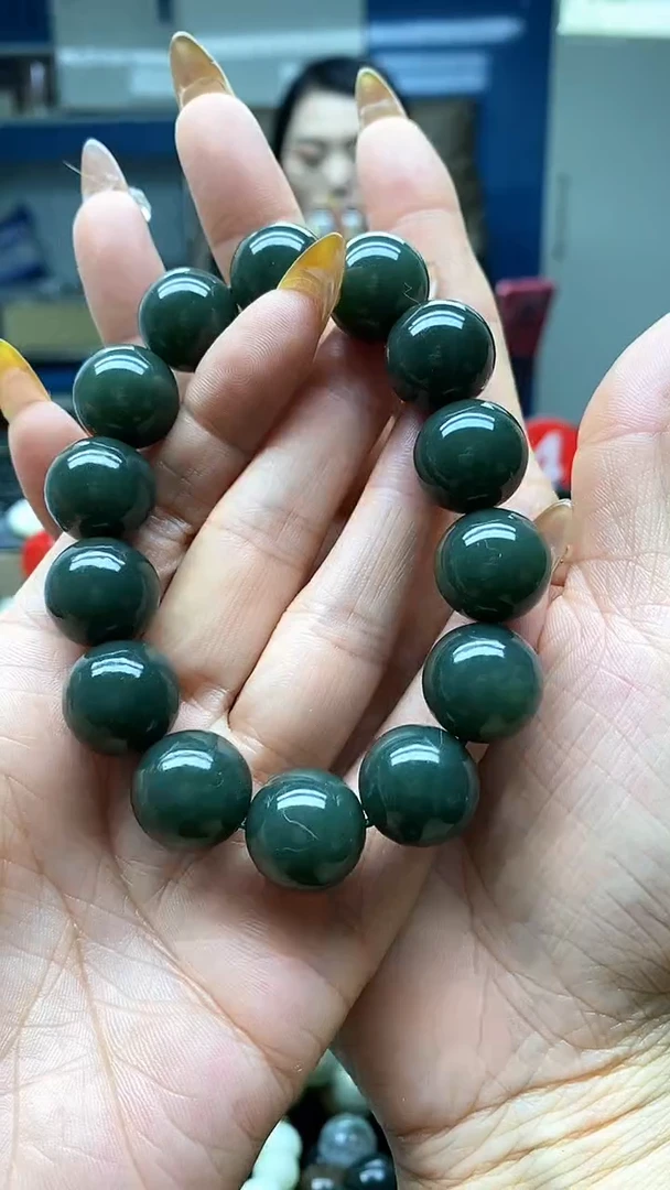 未镶嵌手串和田玉且末蓝16