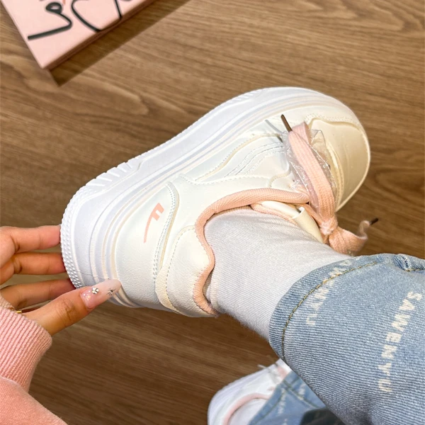 回力秋季穿搭厚底增高运动板鞋女2025新款学生小个子厚底小白鞋女
