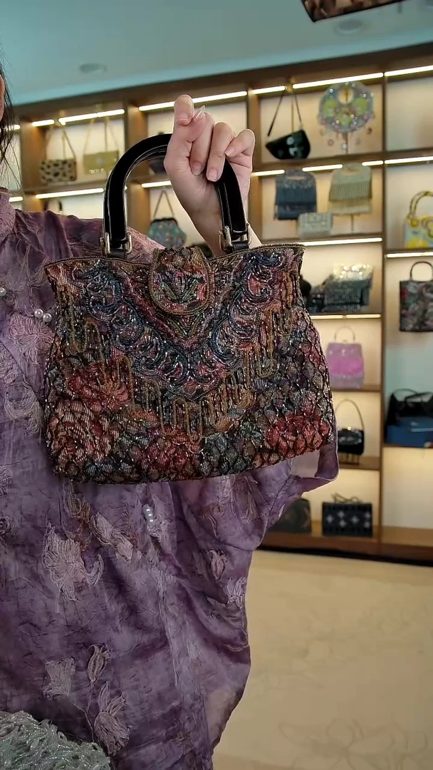 织绣百格汇手工串珠包精选号