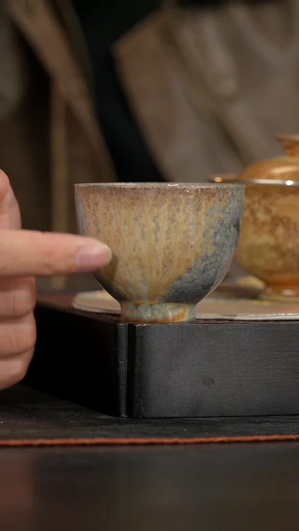 普洱落灰敛口杯无底款体验款70ml