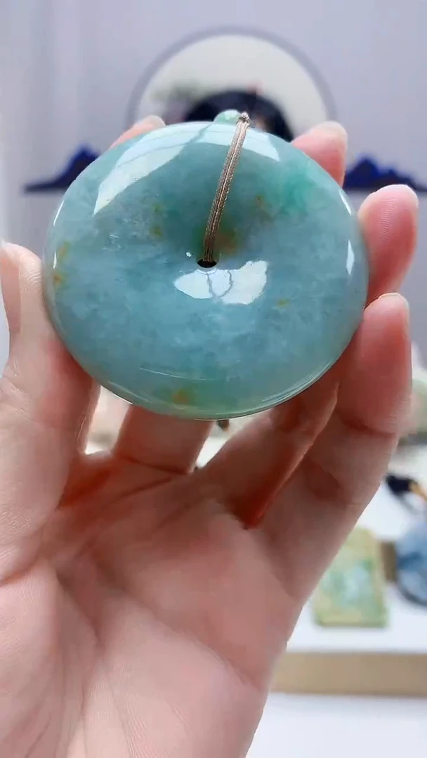 未镶嵌定制翡翠4852zm-毛货挂件扣子98