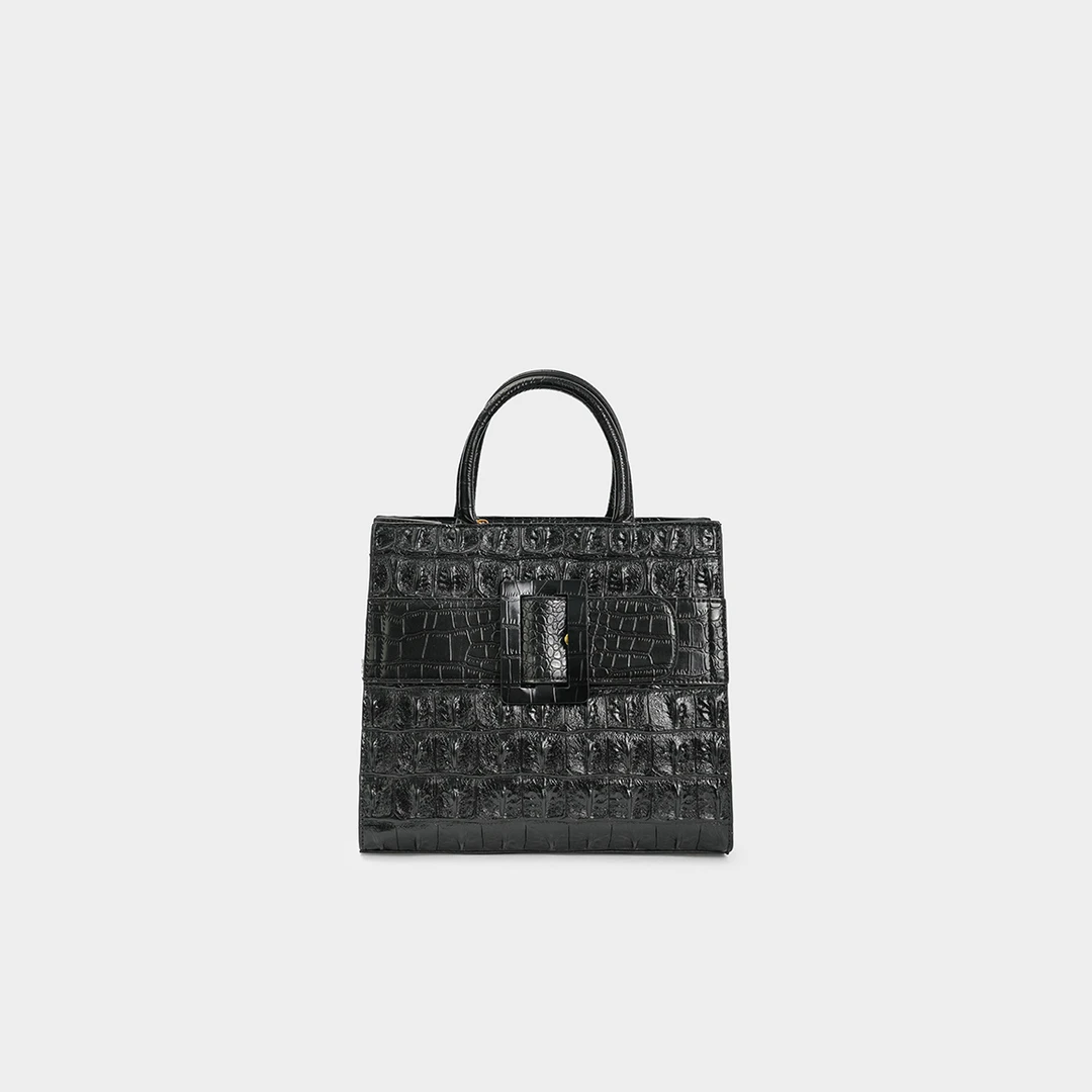 女士时尚手提包百搭单肩包经典气质斜挎包轻奢1W836黑色