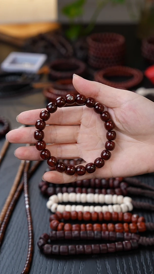 檀香紫檀（小叶紫檀）手串/手链精工老型带标