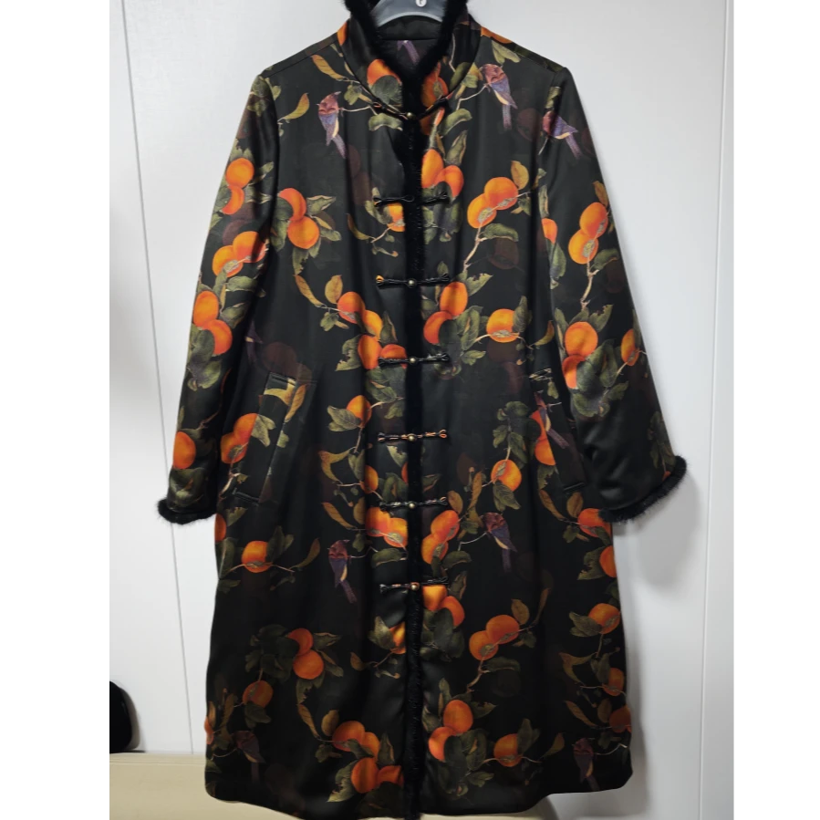 长款气质棉服242678