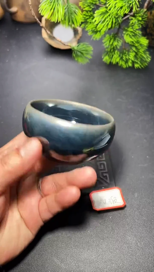 茶盏28（微瑕）叶紫建盏