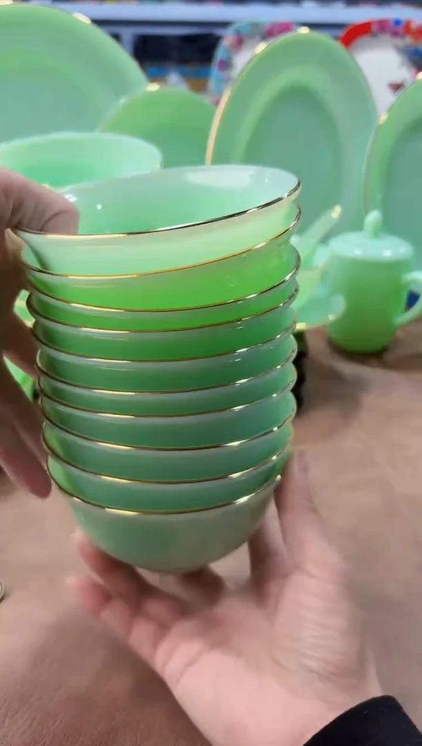 玉瓷 4.5英寸饭碗10个景德镇陶瓷