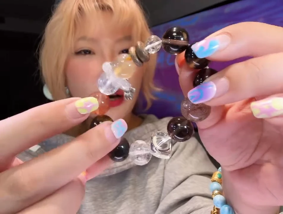 未镶嵌戒指水晶黑糖kiki