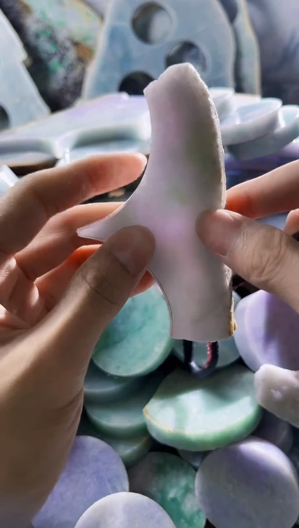 翡翠裸石缅甸翡翠A货陈6459