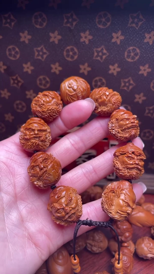 【闪购商品】橄榄核手串20钟馗头