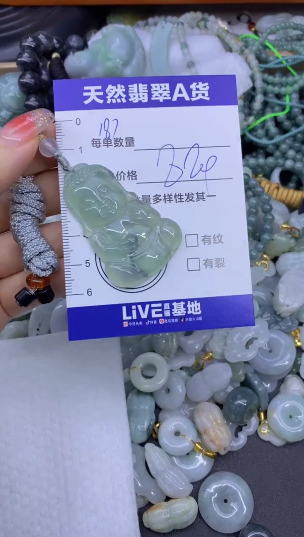 颈饰未镶嵌翡翠爆****~天然翡翠A货批量多样性发一件