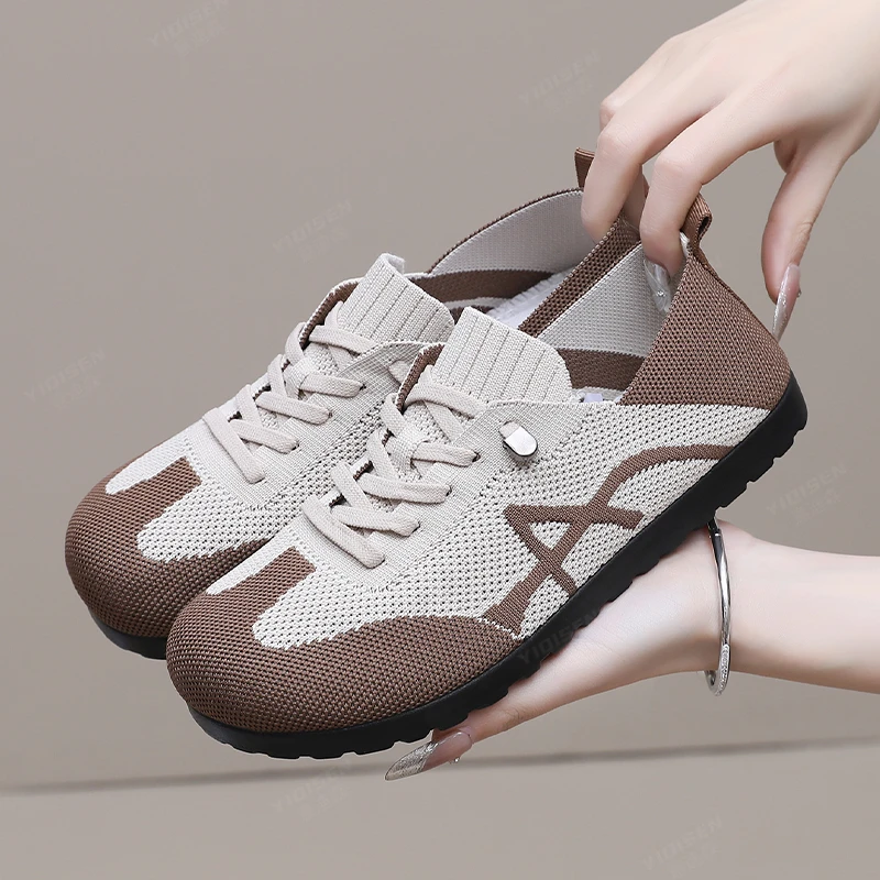 追梦猫运动网状夏季防滑透气休闲单鞋女鞋潮流鞋子老北京布鞋飞织