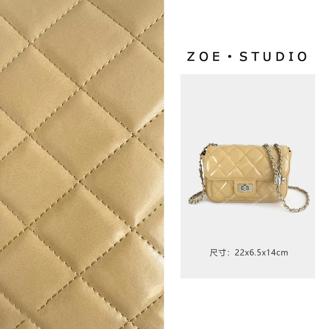 【佐伊甄选】SK-82839-木杏色轻奢女士时尚百搭小众通勤斜挎包