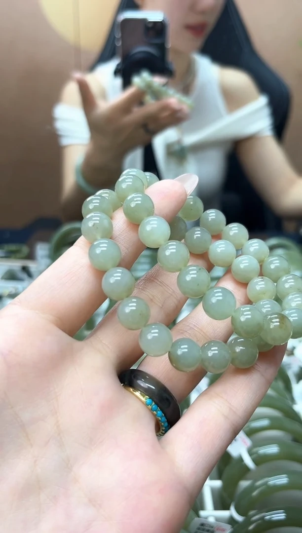 手链未镶嵌和田玉和田玉手串约卡10mm 福利款 多样拍一发一